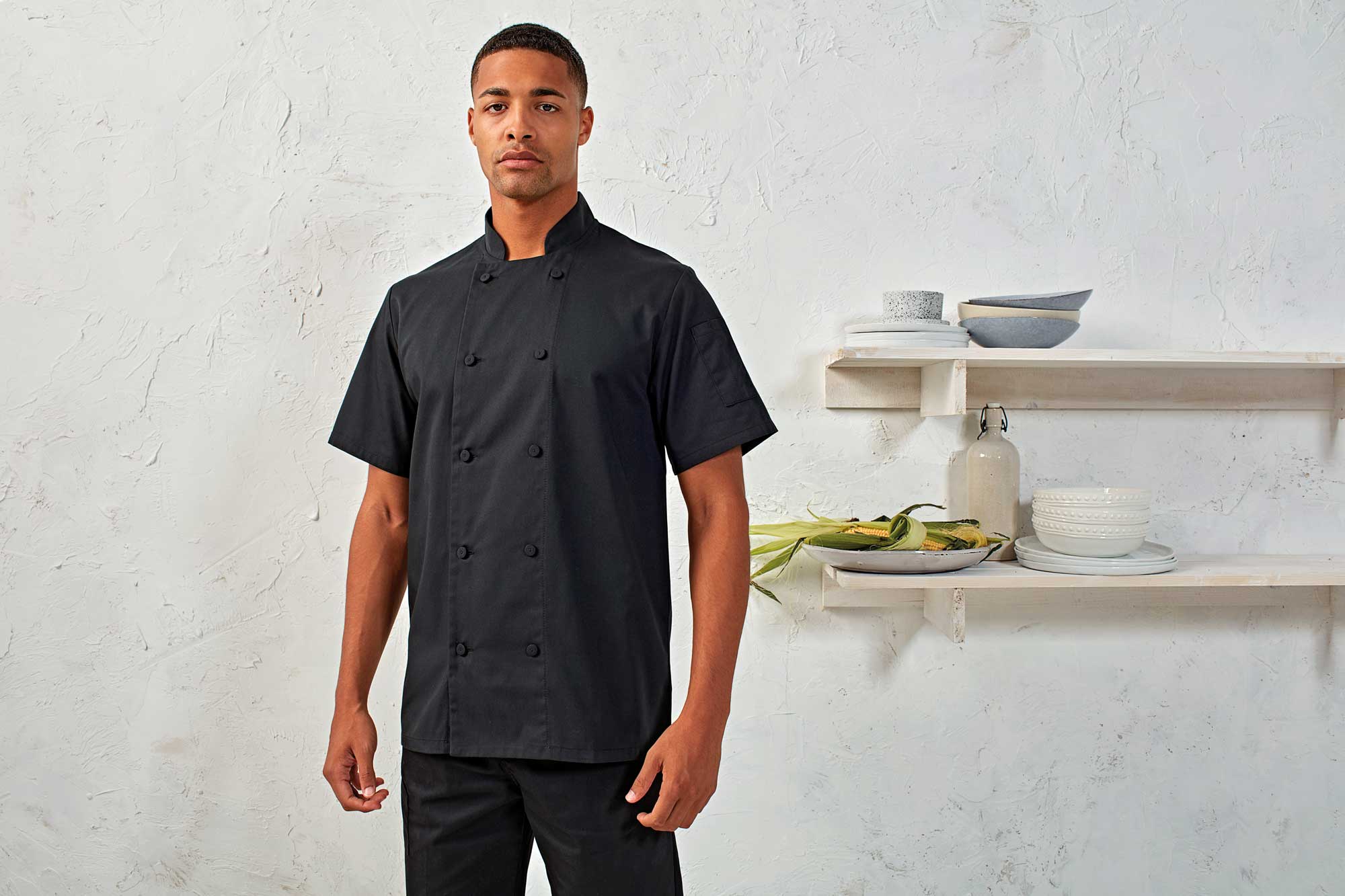PR902: Chefs Coolchecker® short sleeve jacket