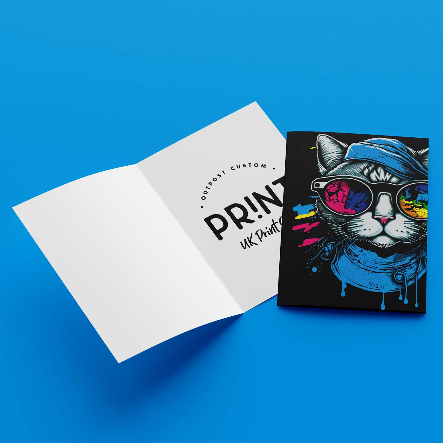 Folded Flyers Leaflets Outpost Custom