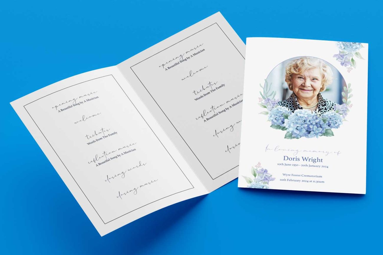 Funeral Order of Service Booklets - Outpost Custom